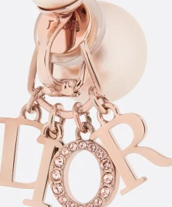 Thiết kế Khuyên Tai Dior Tribales Clip-On Earrings Màu Vàng Hồng