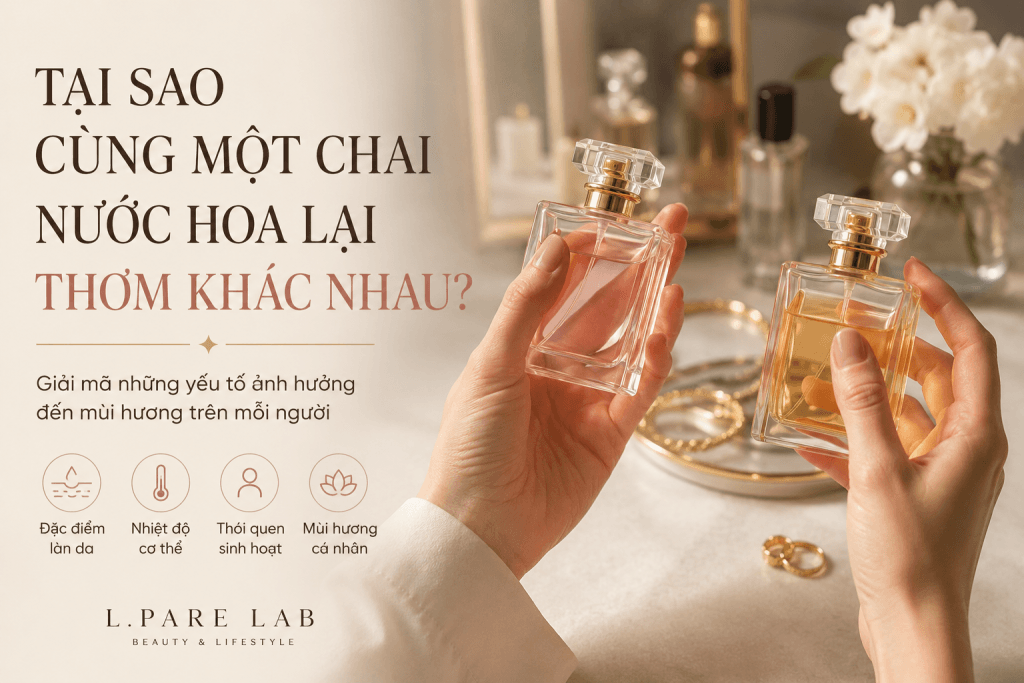 tại sao cùng một chai nước hoa lại thơm khác nhau