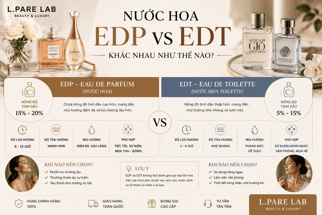 Nước Hoa EDP Và EDT