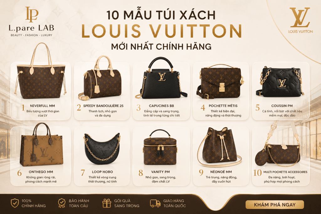 mẫu túi xách lv mới nhất chính hãng